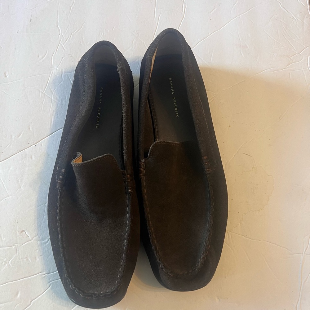 Banana Republic Dark Brown Suede Loafers